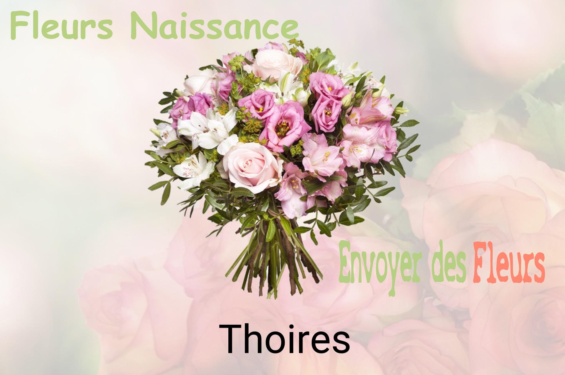Bouquet de fleurs de naissance livré à Thoires